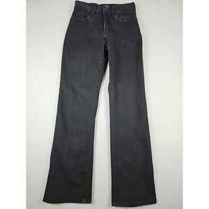 NYDJ Size 0 Barbara‎ Bootcut Jeans Black Premium Denim Lift X Tuck